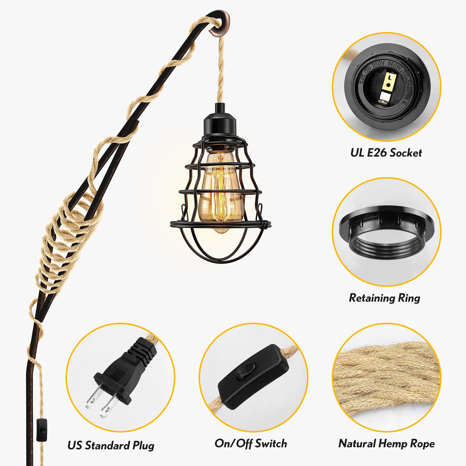 LYOOWNG UL socket and plug depicted for safe, versatile use