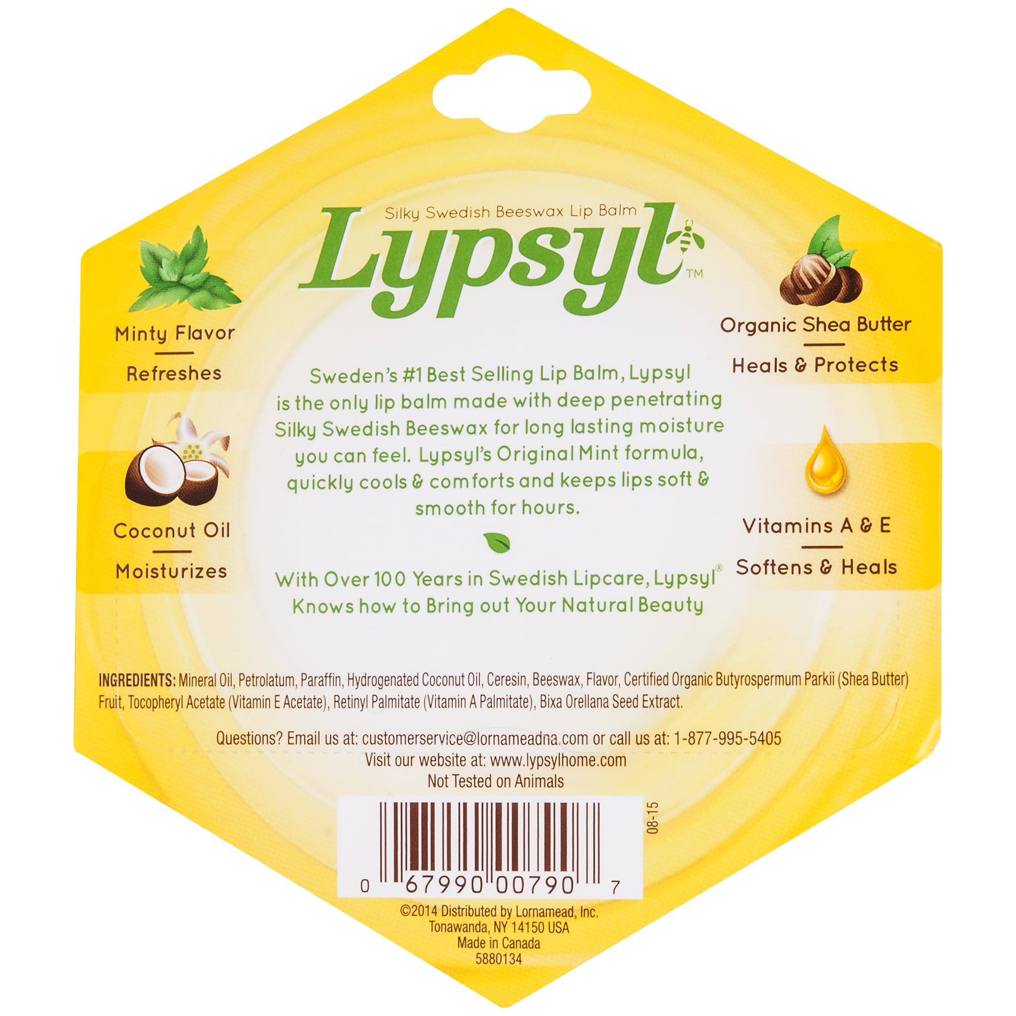 Lypsyl Intense Protection Original Mint lip balm 10-pack for convenient around-the-clock lip care.