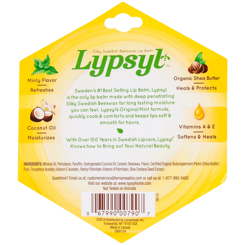 Lypsyl Intense Protection Original Mint lip balm 10-pack for convenient around-the-clock lip care.