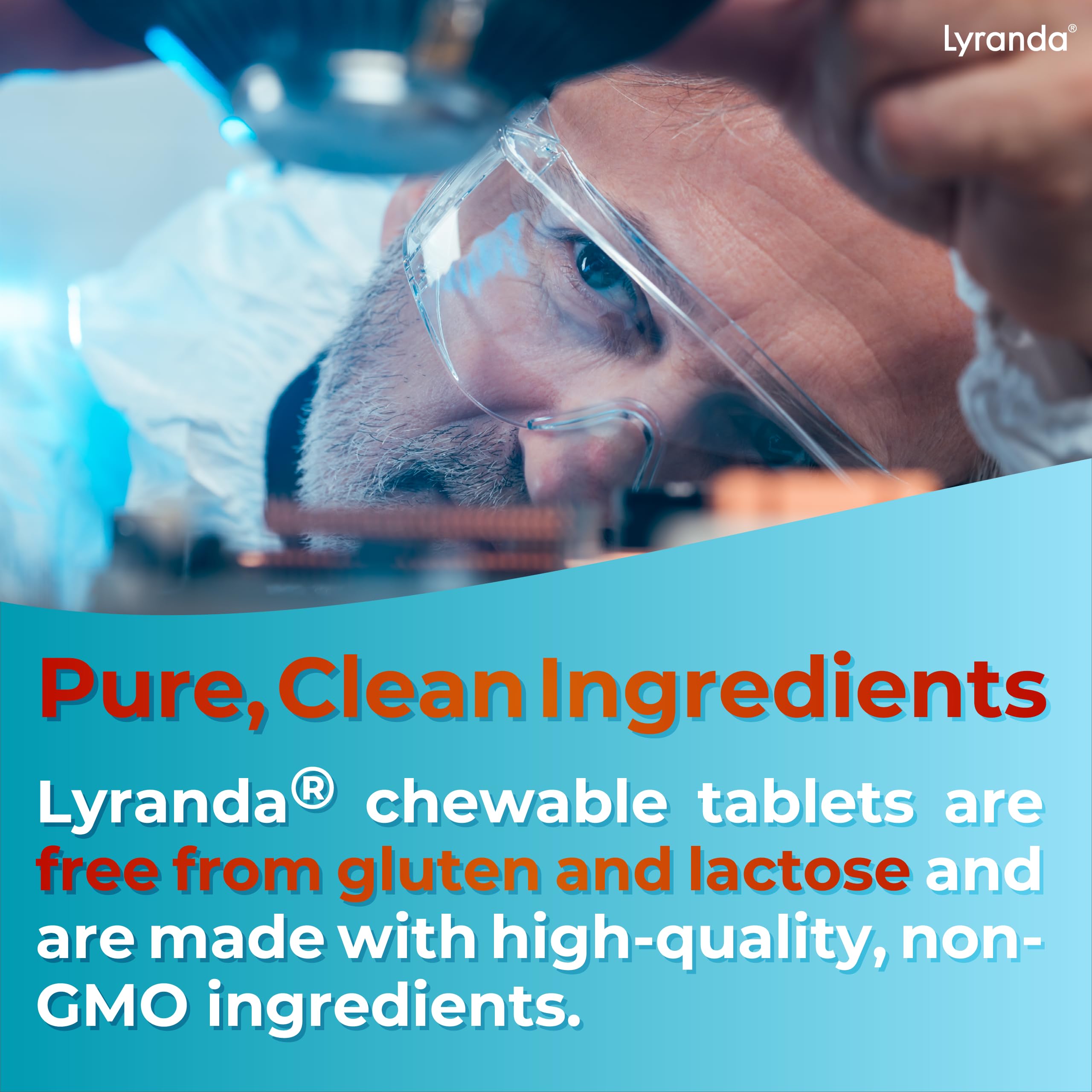 Lyranda Lysine daily-use scene with portable chewables.