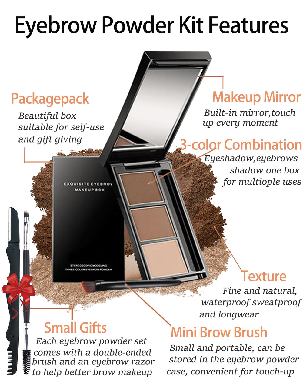 LYSdefeu dual-ended brow brush for precise grooming and blending.