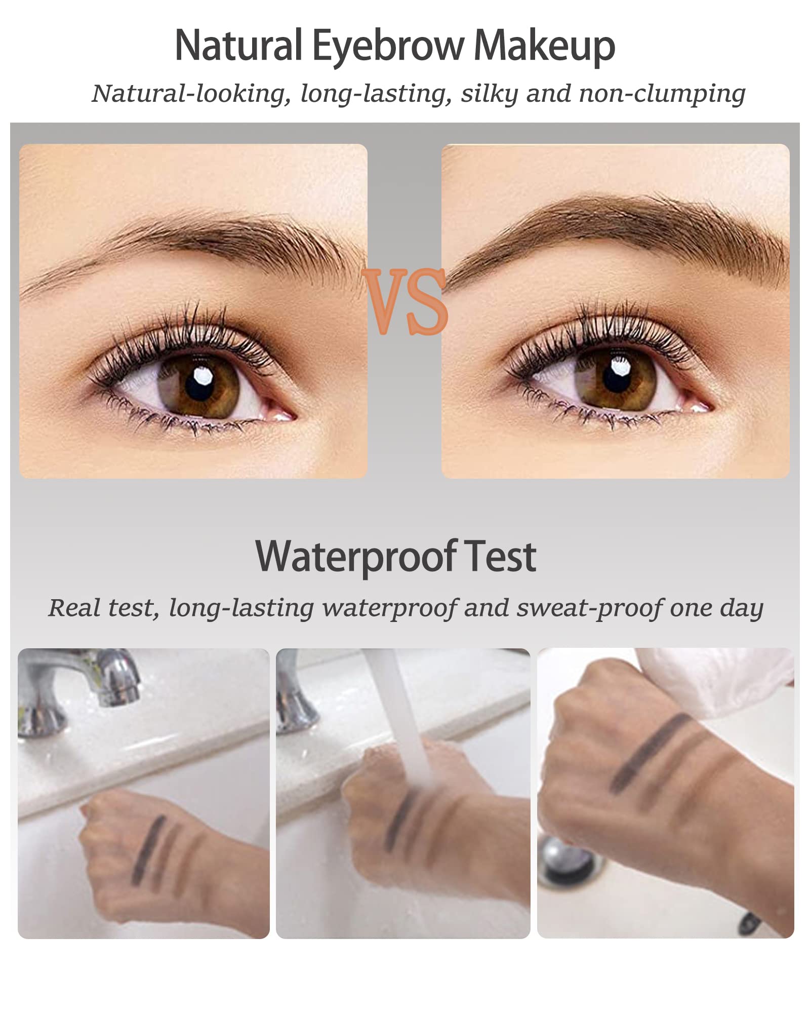 LYSdefeu eyebrow palette matte shades for natural sculpting and definition.