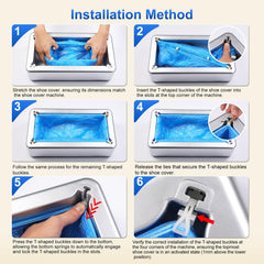 LYSHIYI shoe covers dispenser includes 200 extra covers for extended use
