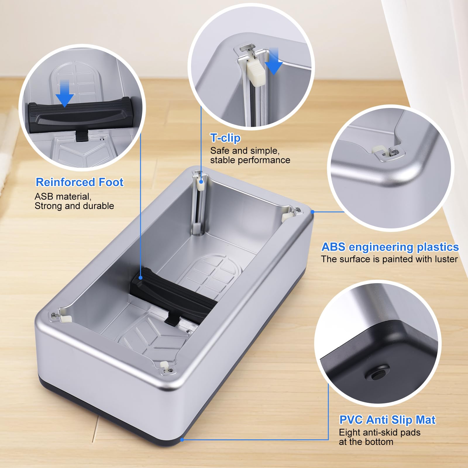 LYSHIYI shoe covers dispenser capacity 30 covers for fast turnovers
