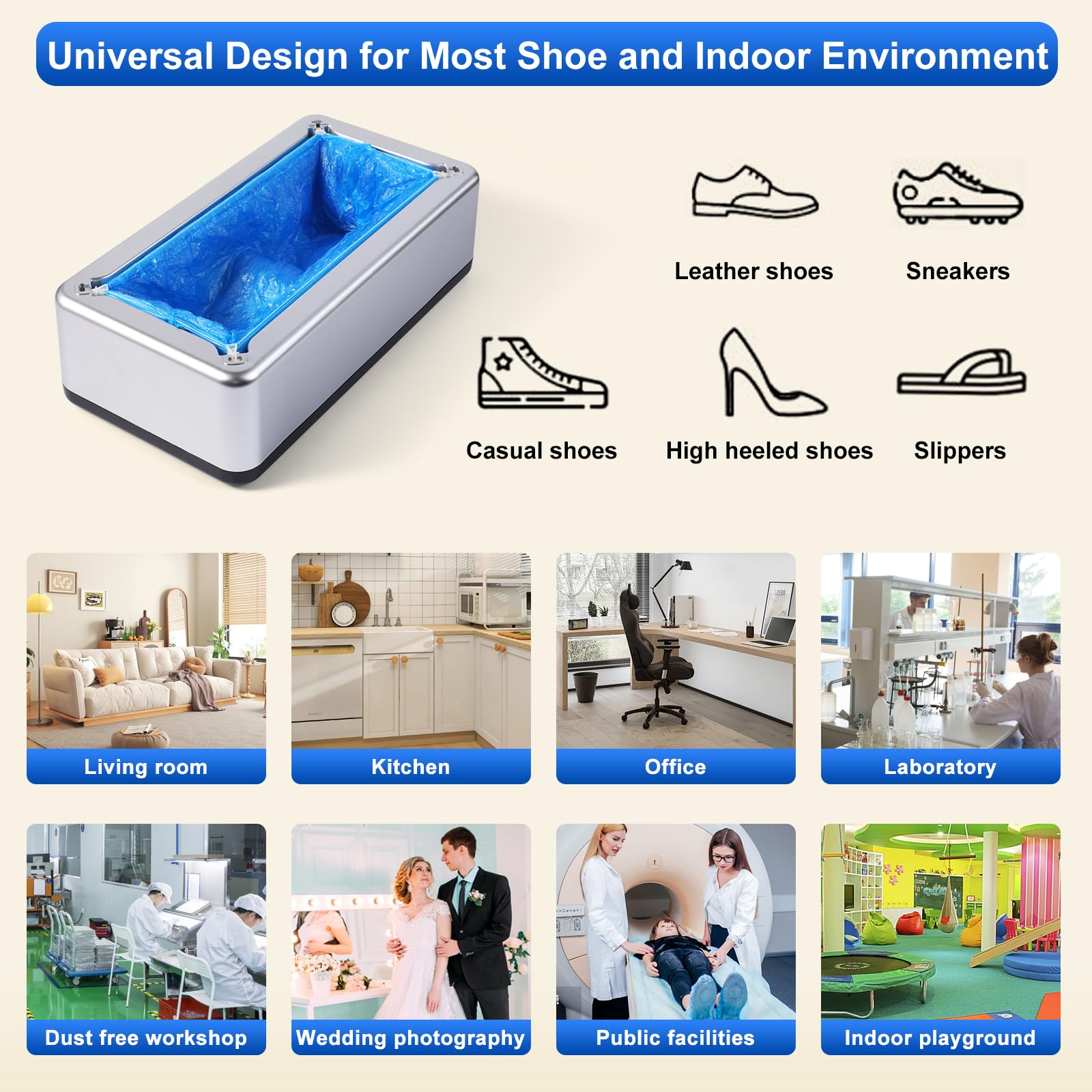LYSHIYI shoe covers dispenser in indoor settings enables hygienic entry workflows
