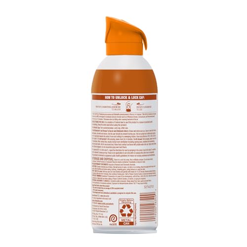 Lysol Air Sanitizer bottle pour action disperses sanitizing fragrance quickly