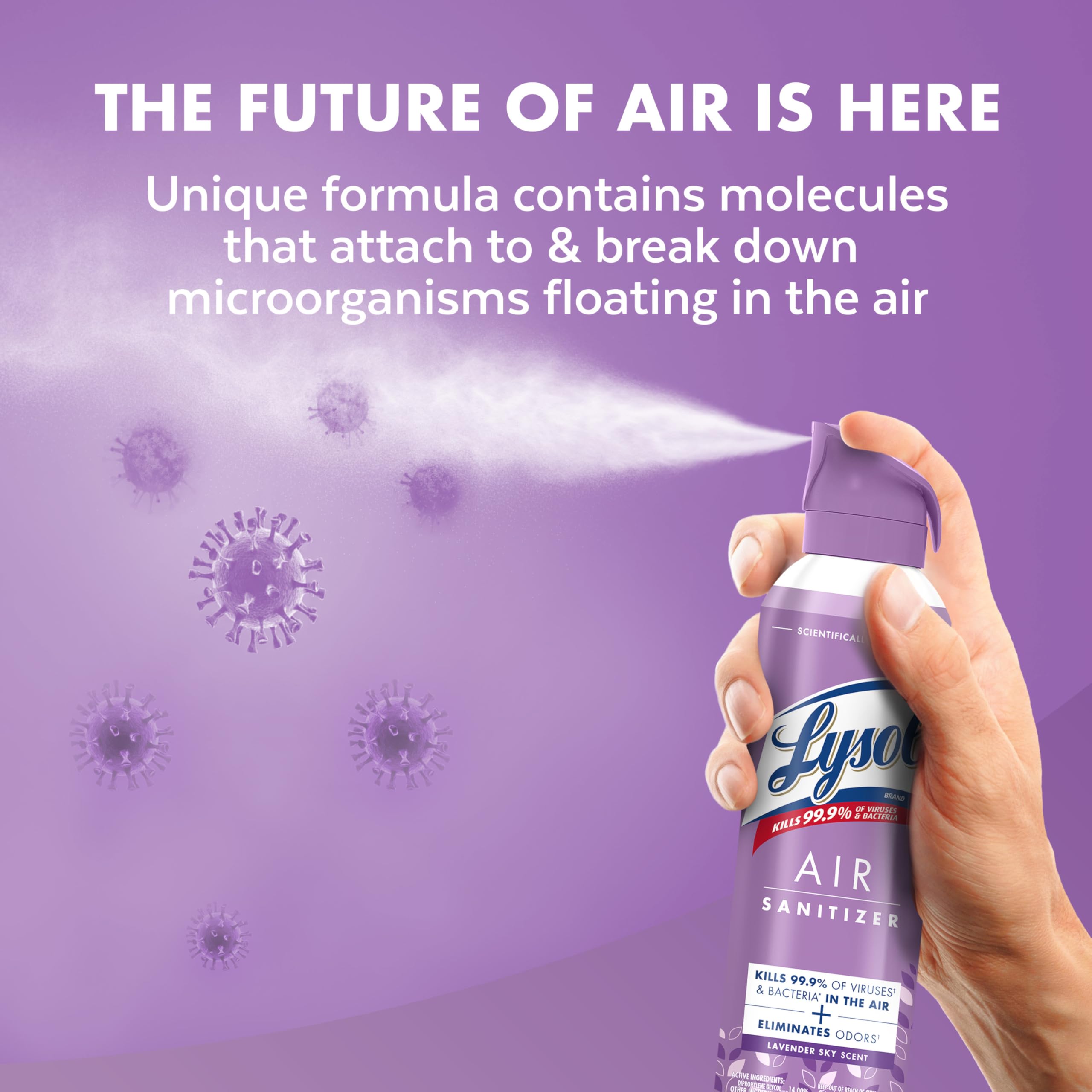 Lysol air sanitizer pack three boxes suitable for home and office use.