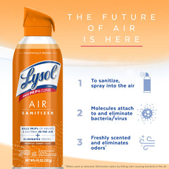 Lysol Air Sanitizer in living room improves air freshness