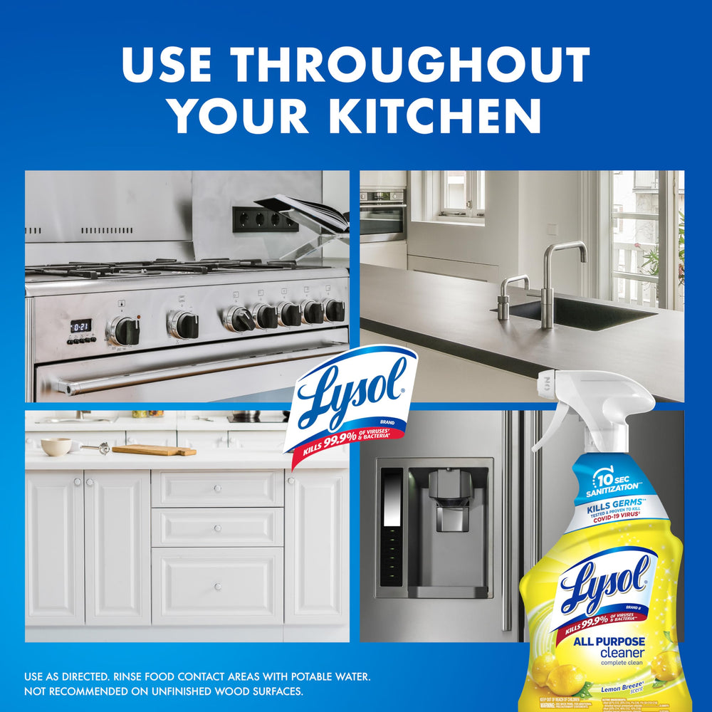 Pack of Lysol all purpose cleaner for versatile home use