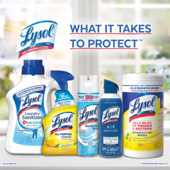 Lysol cleaner microbubbles penetrate surfaces to lift dirt and stains.