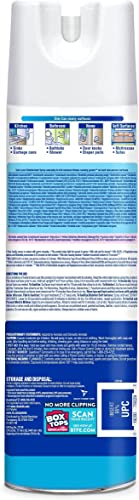 Lysol Crisp Linen packaging shown for easy home disinfection