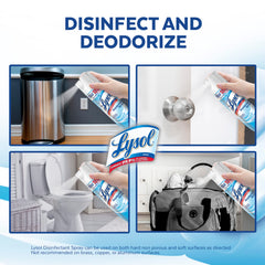 Lysol spray used on fabric like couch to deodorize and sanitize