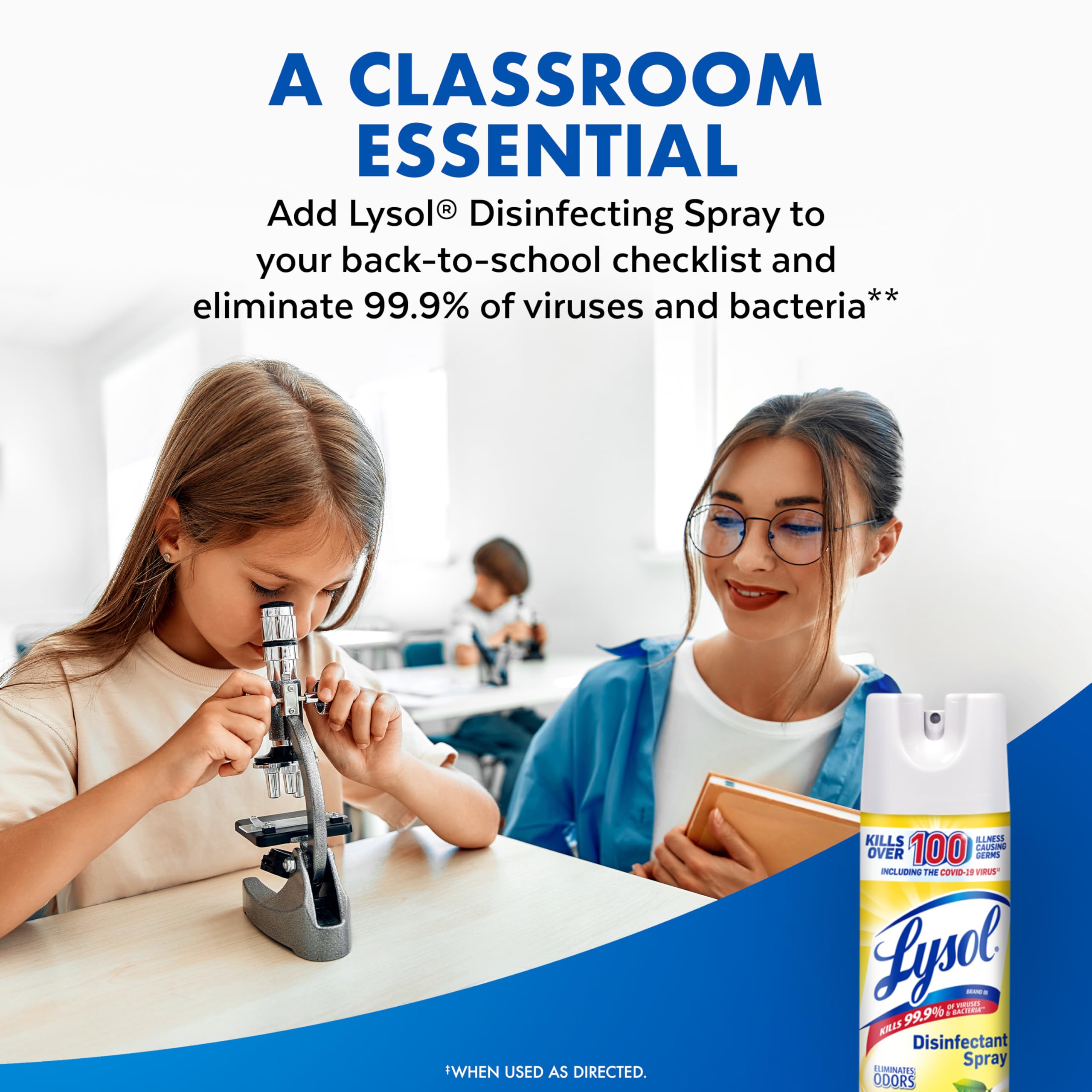 Lysol disinfectant spray supports family protection and trust