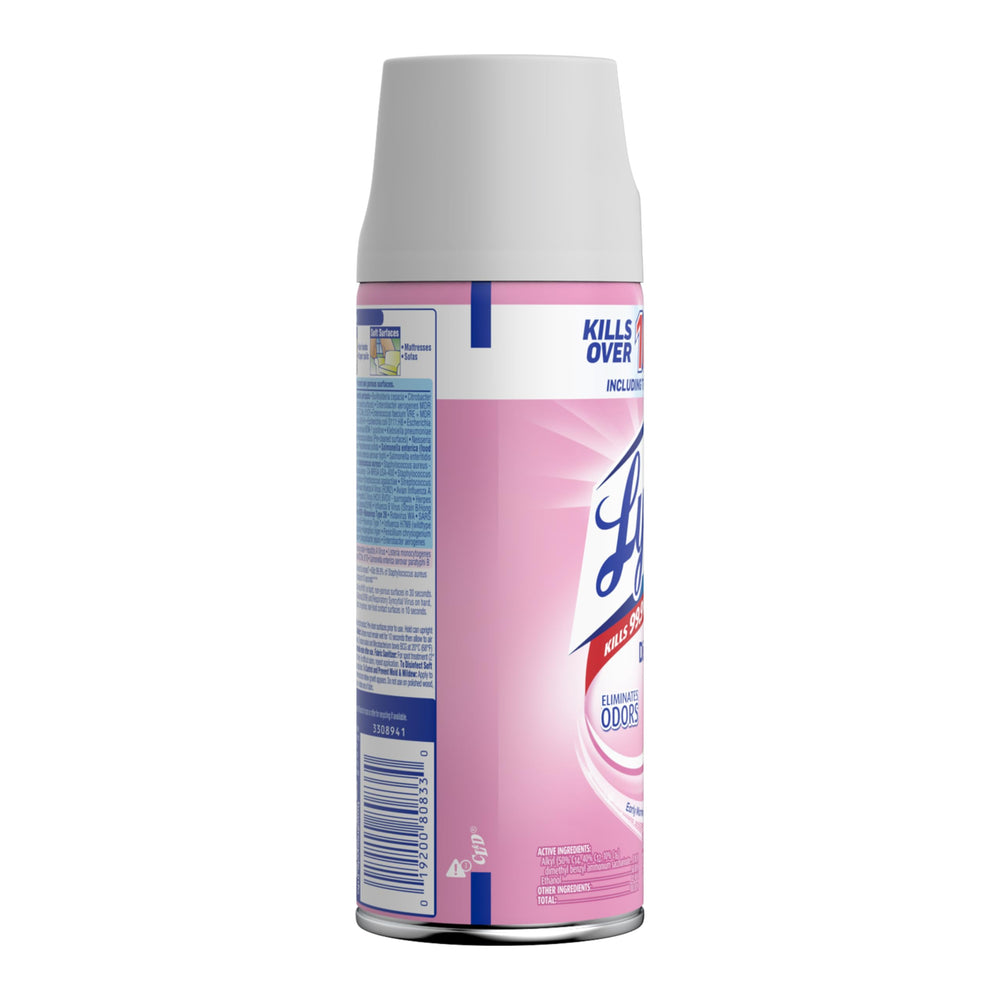Germ-kill claim highlight on the Lysol Disinfectant Spray label.