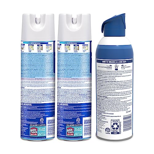 Lysol Disinfectant Spray, hard and soft surfaces, quick sanitize option.