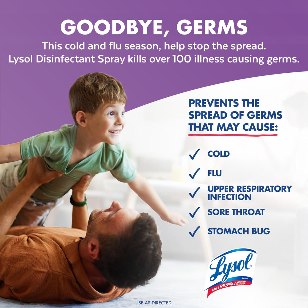 Lysol Disinfectant Spray Lavender & Cotton Blossom pack of 2 bottles