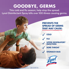 Lysol Disinfectant Spray Lavender & Cotton Blossom pack of 2 bottles