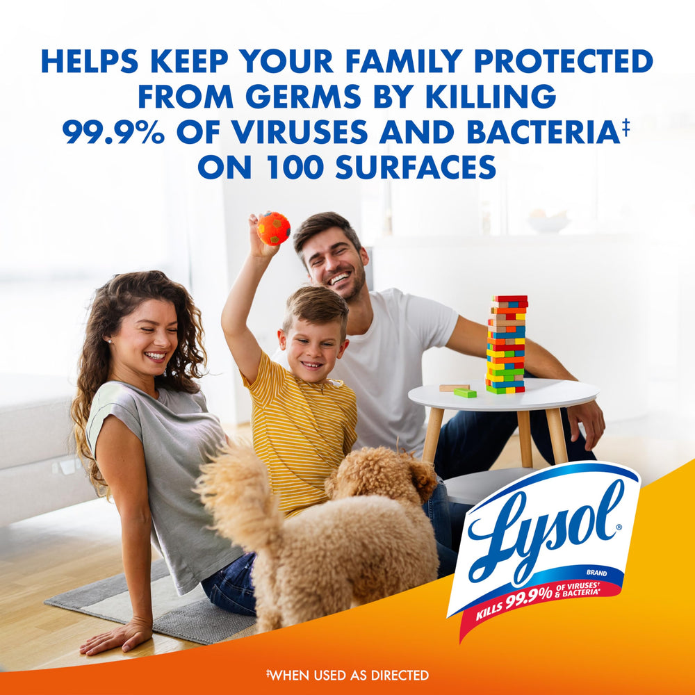 Lysol Mango Hibiscus spray freshens surfaces and air quality