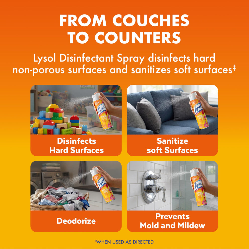 Lysol Mango & Hibiscus deodorizes toys and cushions