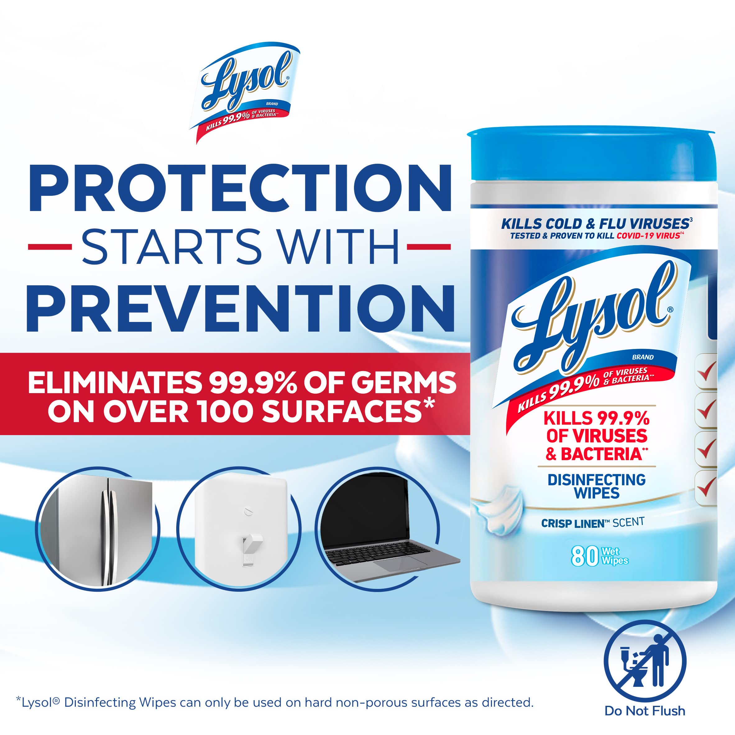Lysol Disinfecting Wipes dorm room desk area for versatile disinfection