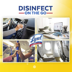 Lysol Disinfecting Wipes for multi-surface cleaning and quick touch-ups.
