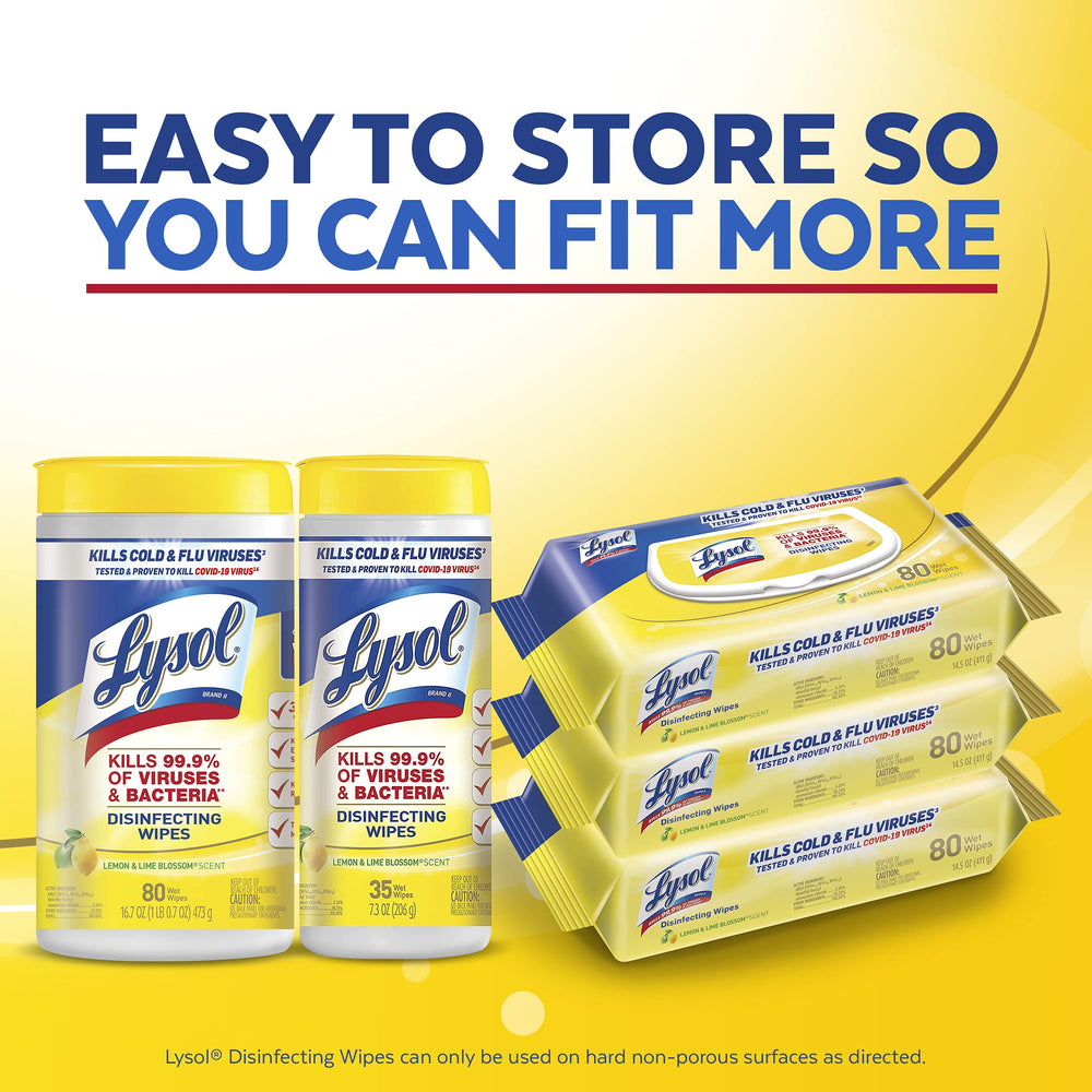 Lysol Disinfecting Wipes wood-surface safe formula for wood surfaces.