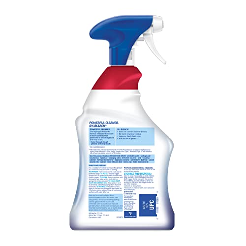 Lysol cleaner spray action demonstrates even coverage for tough messes.