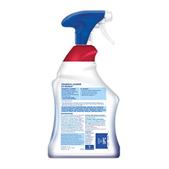 Lysol cleaner spray action demonstrates even coverage for tough messes.