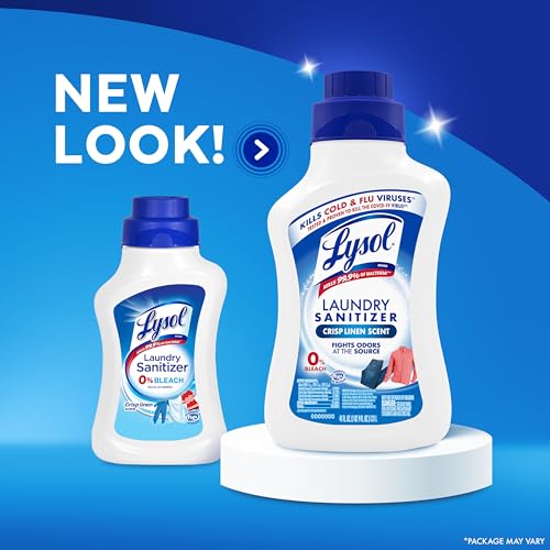 Lysol product label with sports gear ready for wash.