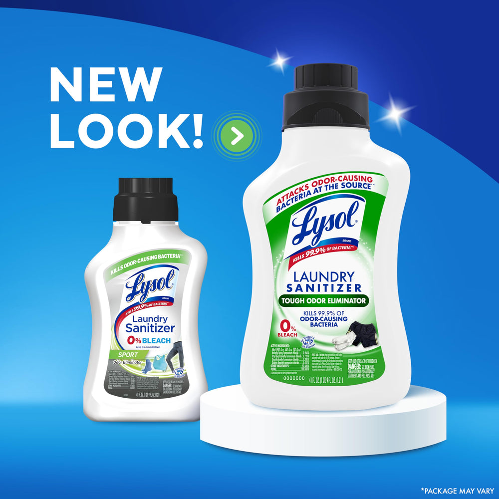 Activewear being cleaned with Lysol for odor control