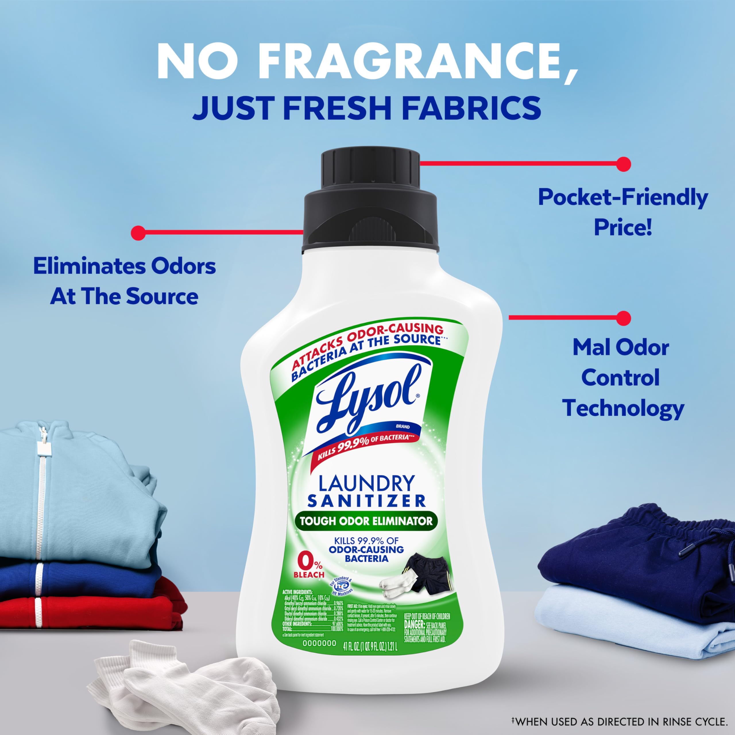 Towels benefiting from odor-eliminating formula in wash