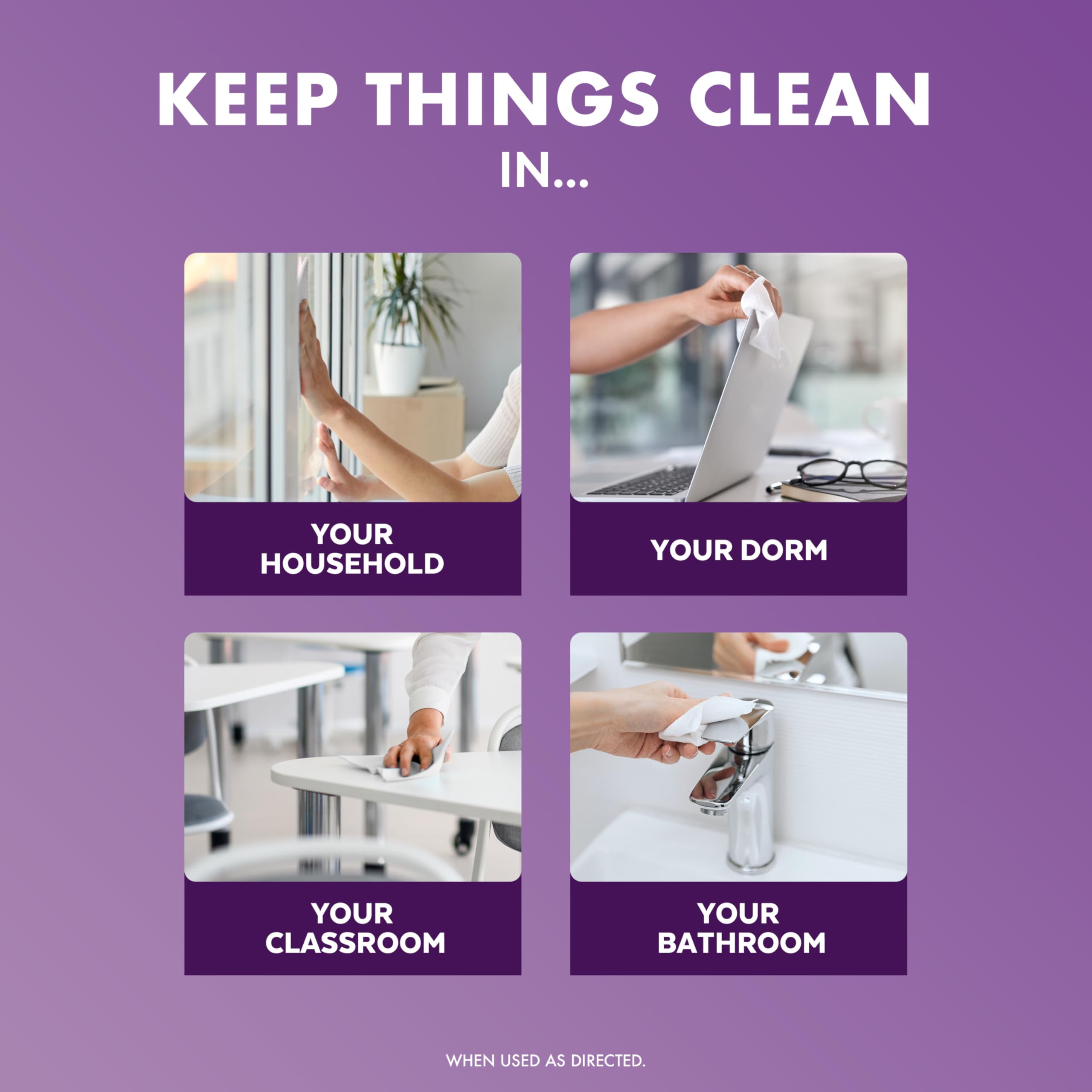 Lysol Wipes multi-surface cleaner visual for fast surface care.