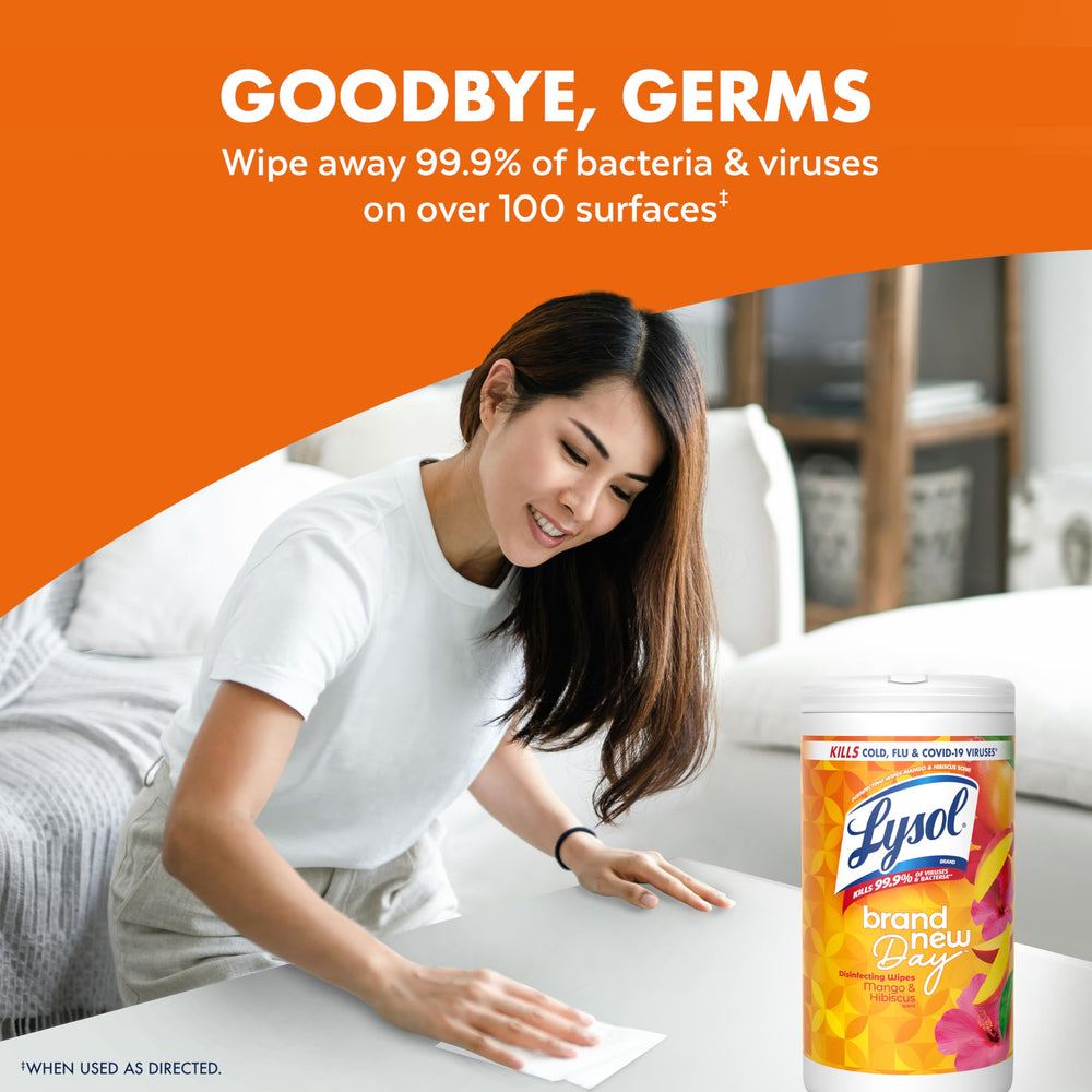 Lysol Wipes on gadgets visual for electronics cleaning.