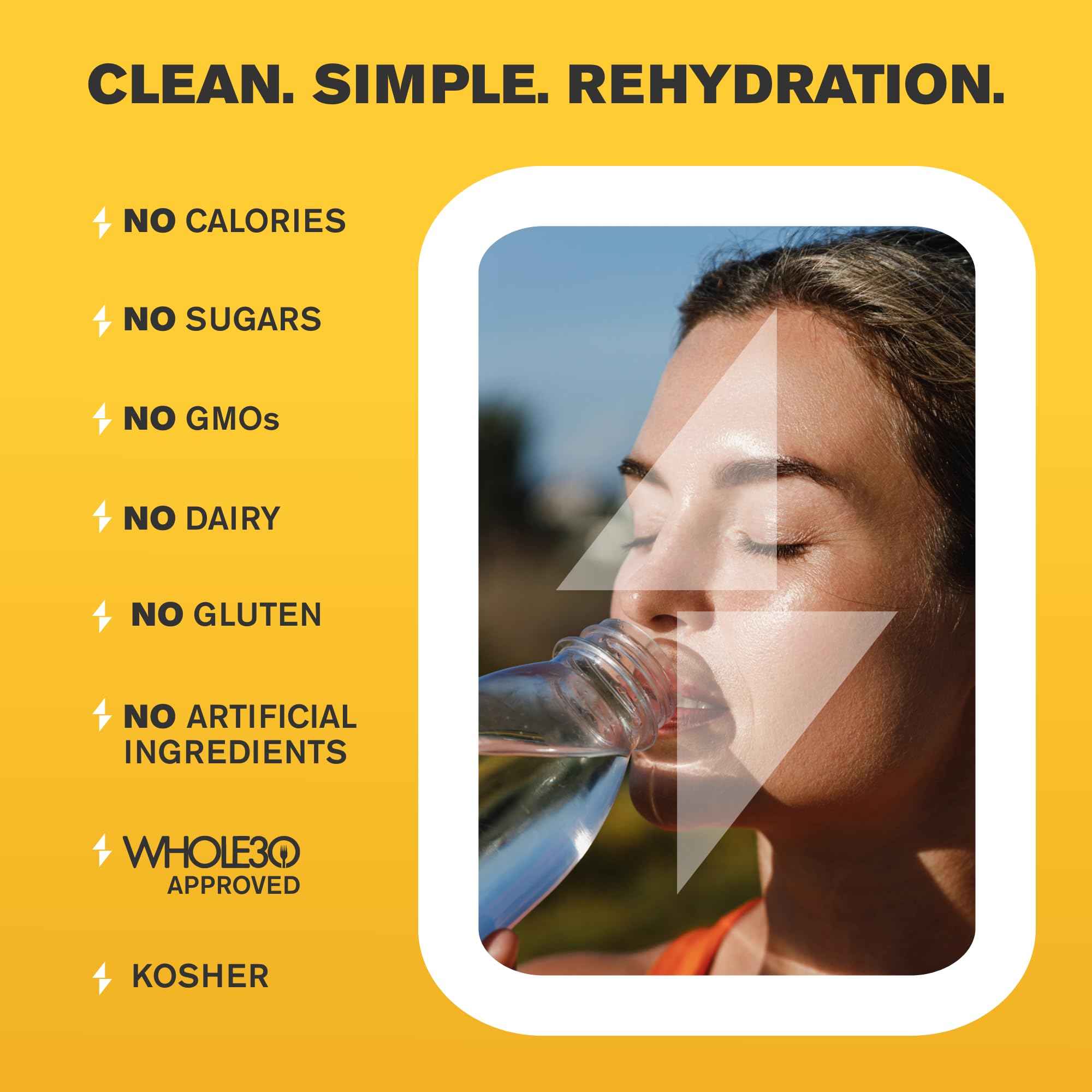Label highlights ionic minerals from the Great Salt Lake for hydration.