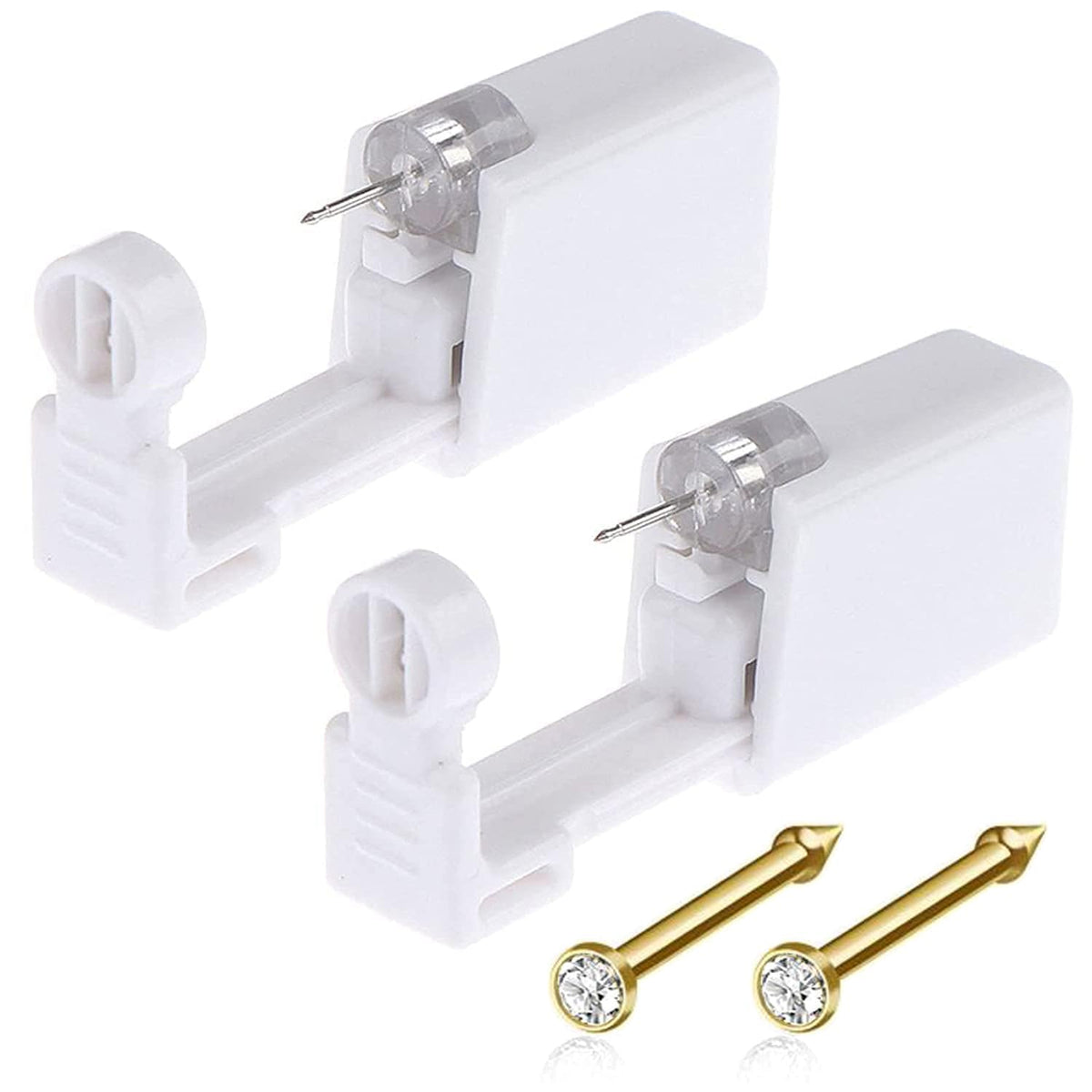 Lyuxzad nose piercing gun kit with gold finish in packaging for beginner use