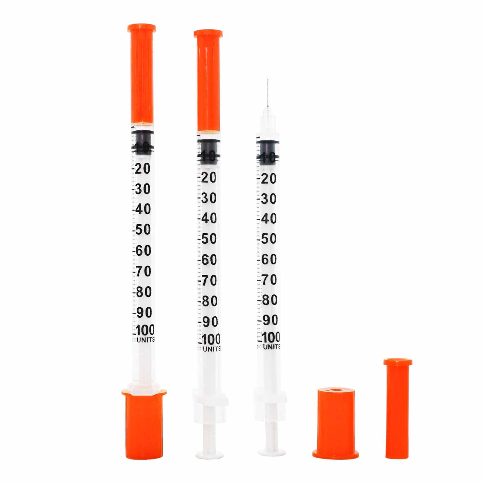 LZHNB 1ml syringe with 31G 8mm needle — compact and portable for quick injections.