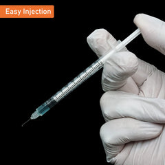 Individually wrapped LZHNB disposable syringe for clean, on-the-go storage.