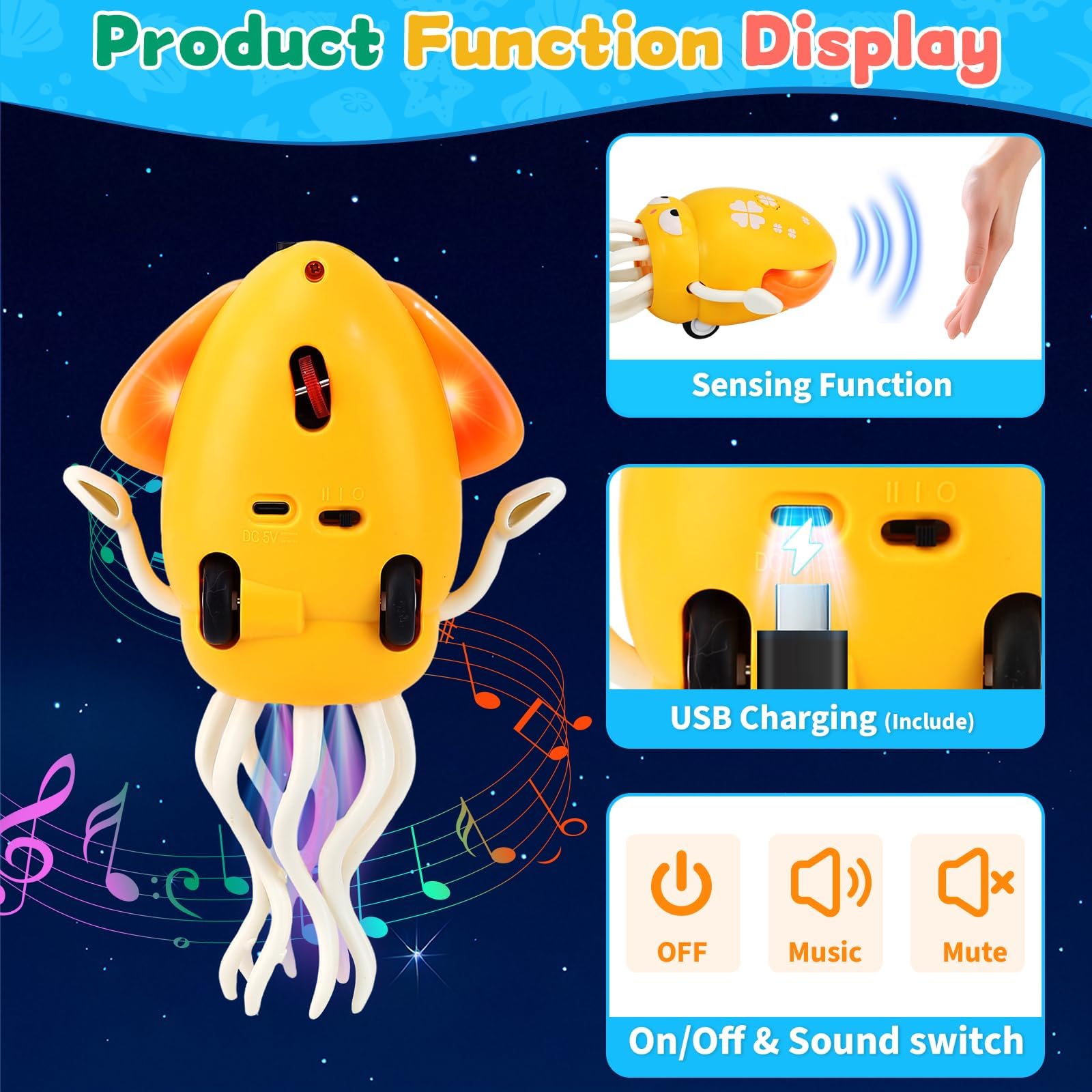 LZZAPJ gift-ready packaging makes this octopus a perfect present.