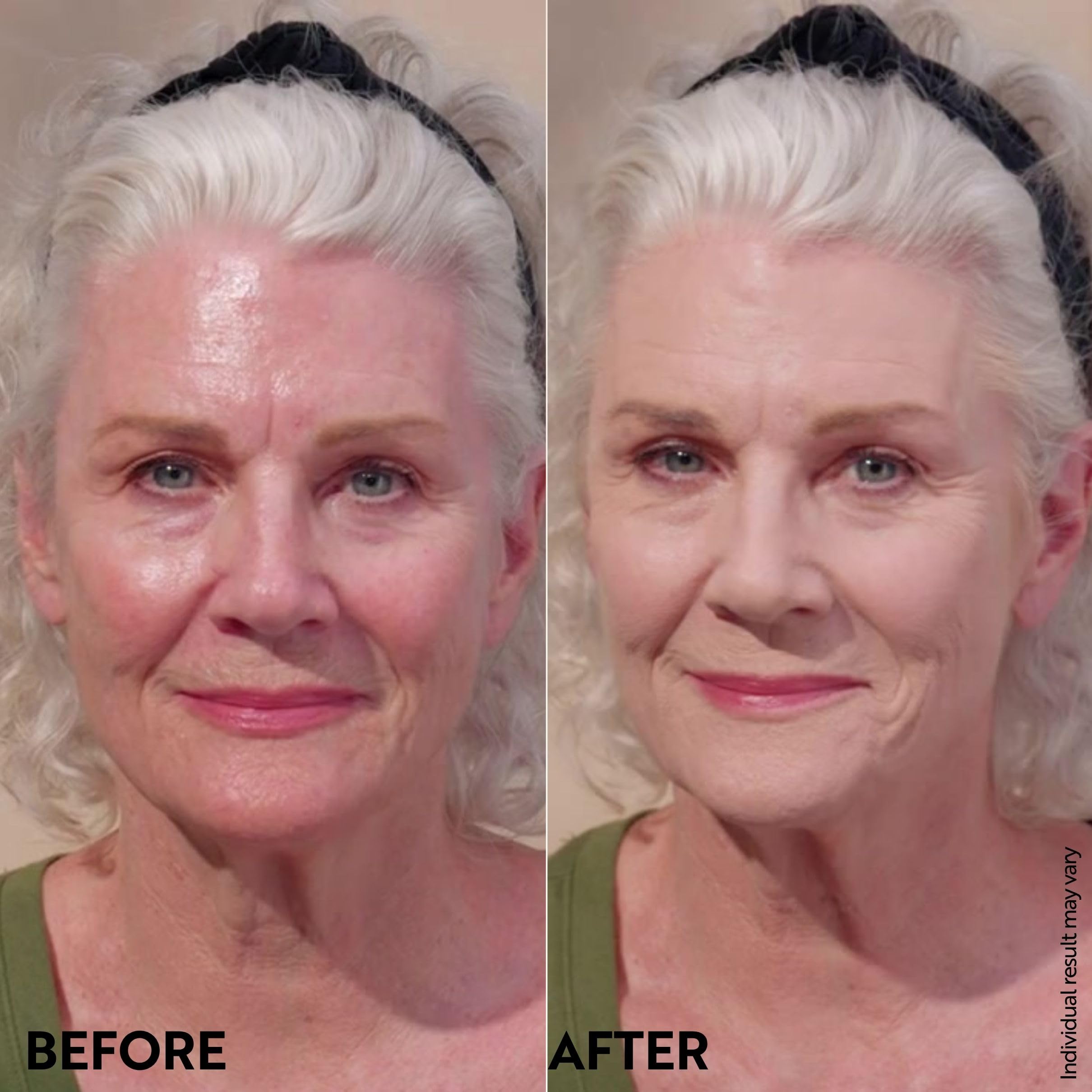 M. Asam mousse with sponge shows quick buildable coverage.