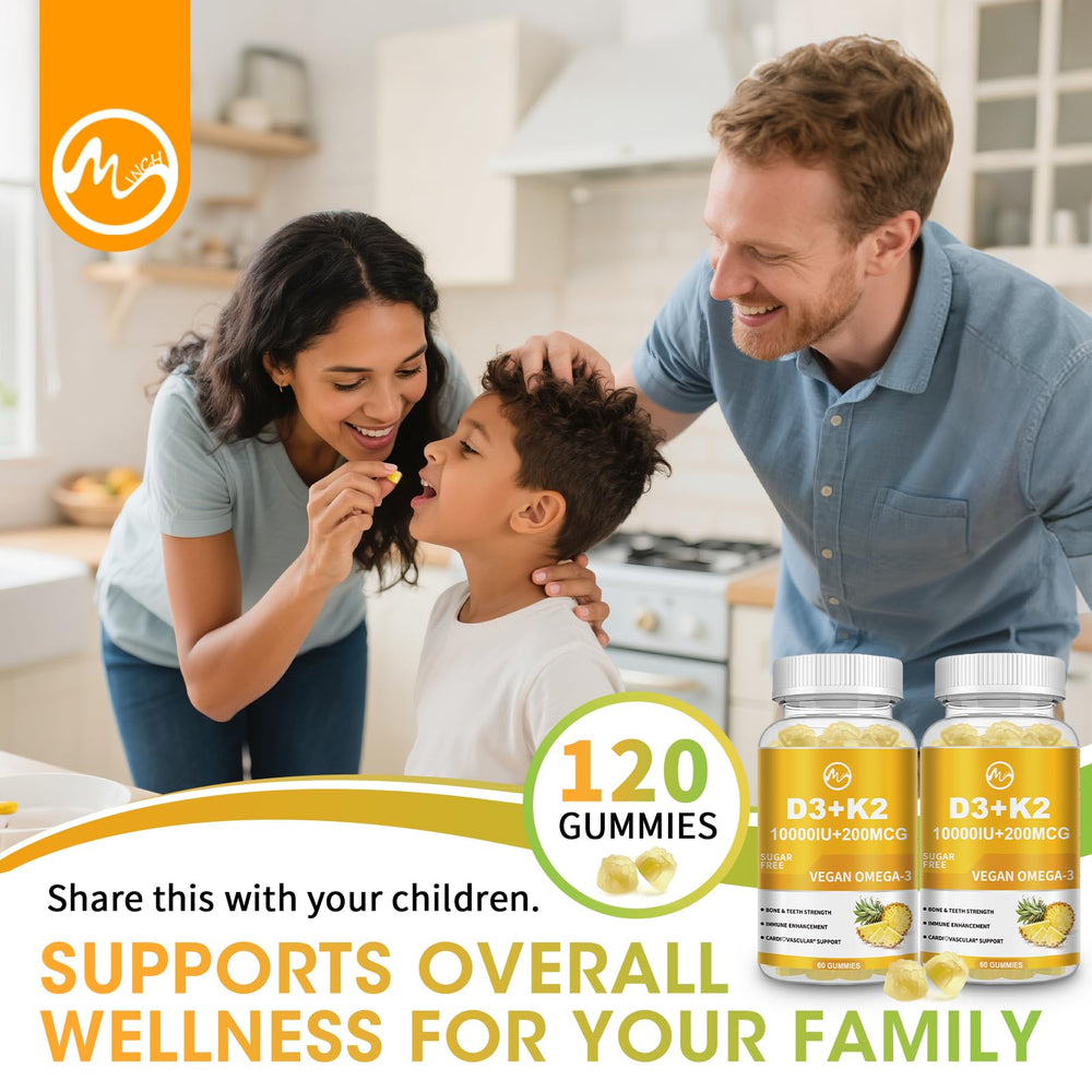 M inch gummies arranged for a simple daily routine