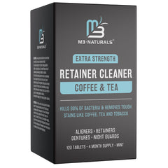 M3 Naturals coffee and tea cleaner bottle front for fresher appliances