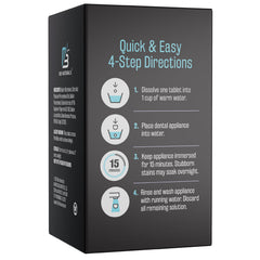 M3 Naturals tablets dissolving in water to remove stains and odors