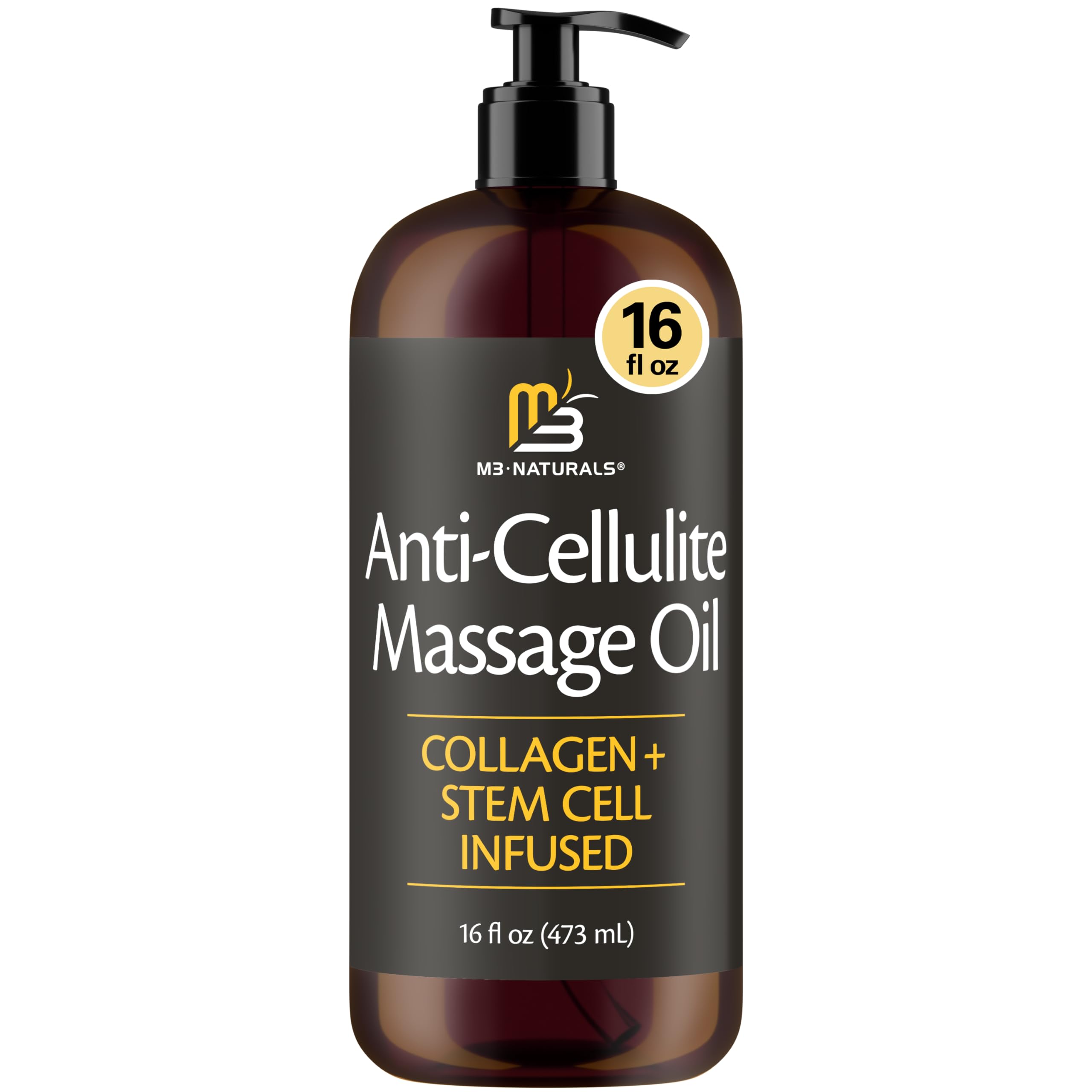 M3 Naturals firming body oil bottle highlighting hydration and smoother skin