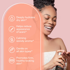 M3 Naturals frankincense oil pour into hand for calming massage.