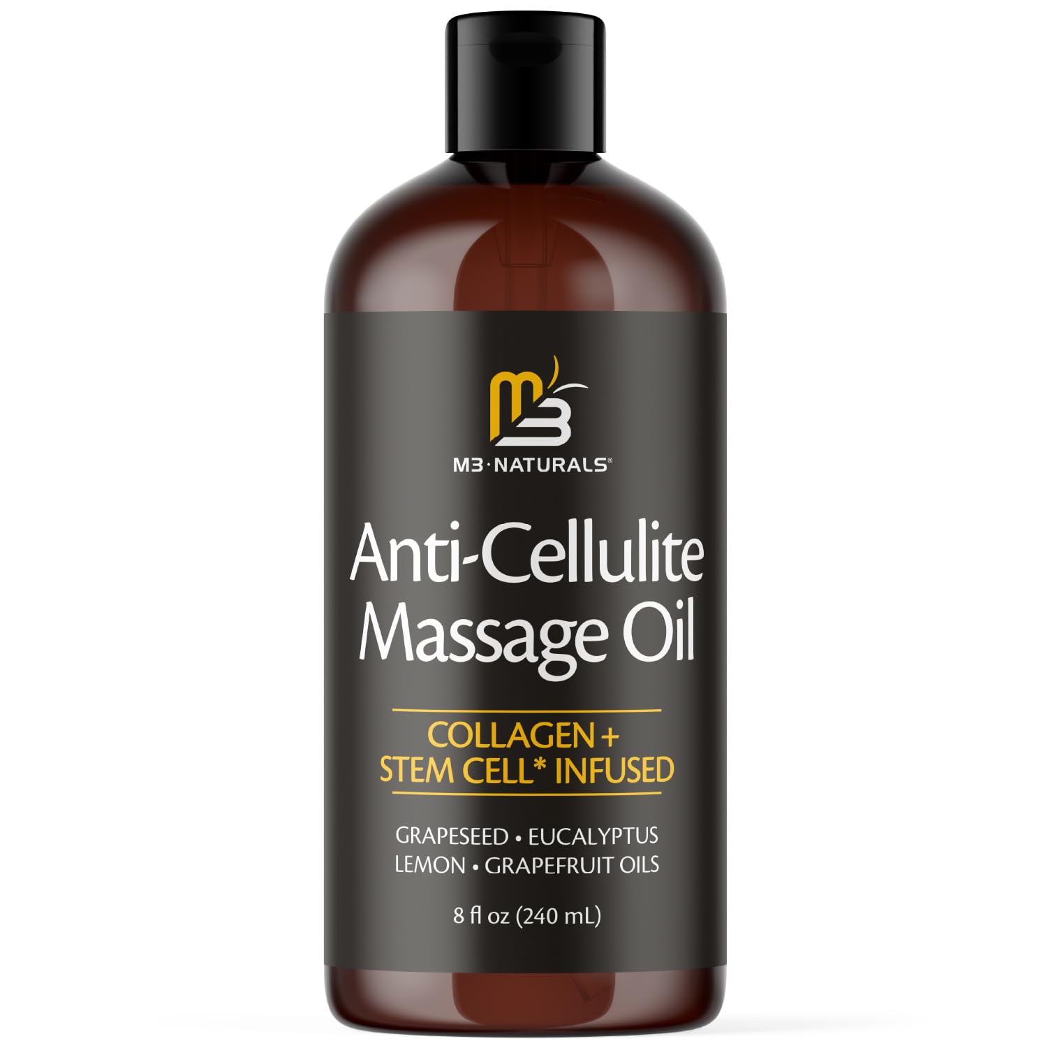 Grapeseed oil component ready to nourish skin.