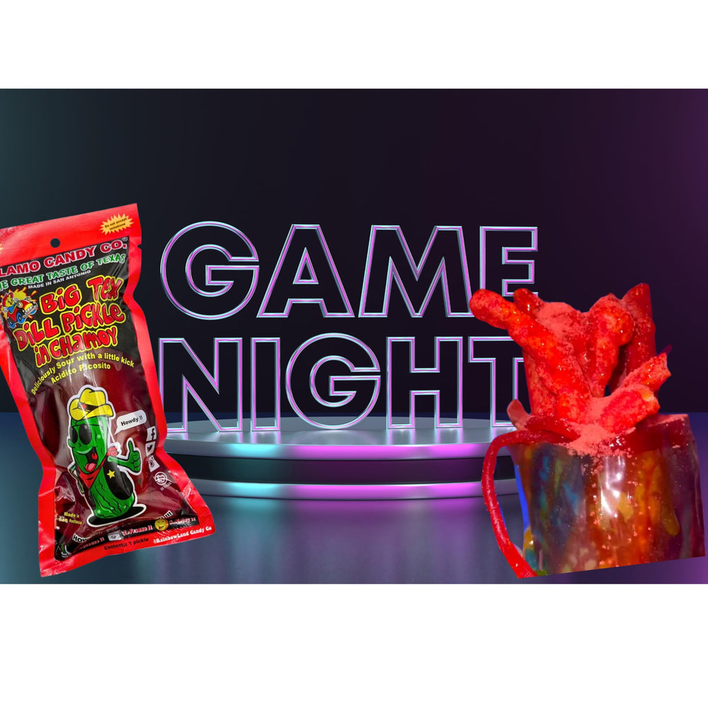 Ma Lit Candy Chamoy Pickle Kit with fruit roll-up for playful twists.