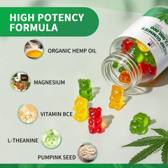 MABEFY hemp gummies relax closeup highlights chewy texture for easy nightly use