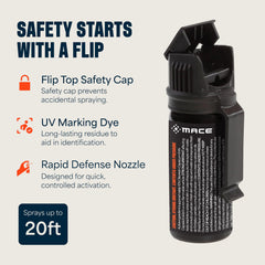 Mace Magnum 3 bottle side angle showing compact design and portability.