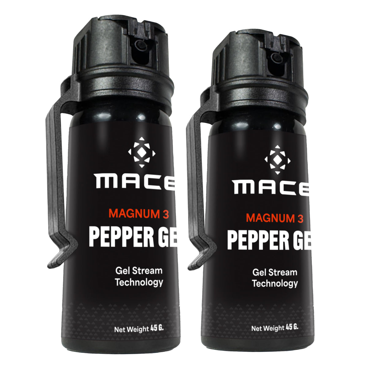 Mace Magnum 3 pepper gel shows 20-foot range for distant self-defense scenarios.