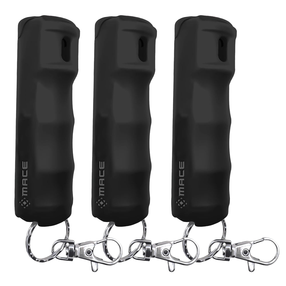 Mace Pepper Spray with ergonomic grip supports precise self-defense.